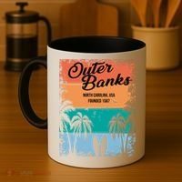 Outer Banks North Carolina USA Founded 1587 Coffee Mug thumb 4