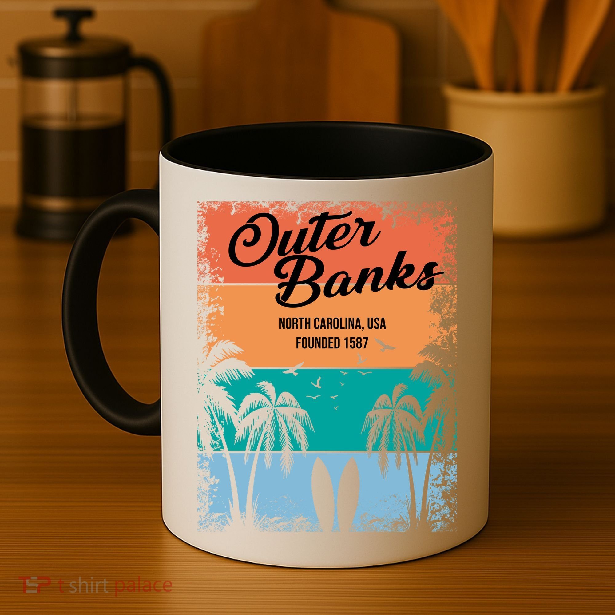 Outer Banks North Carolina USA Founded 1587 Coffee Mug