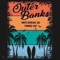 Outer Banks North Carolina USA Founded 1587 Ornament thumb 1