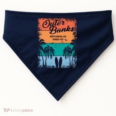 Outer Banks North Carolina USA Founded 1587 USA-Made Doggie Bandana