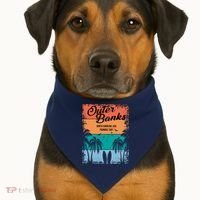 Outer Banks North Carolina USA Founded 1587 USA-Made Doggie Bandana thumb 1