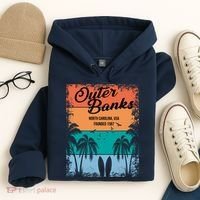 Outer Banks North Carolina USA Founded 1587 Hoodie thumb 4