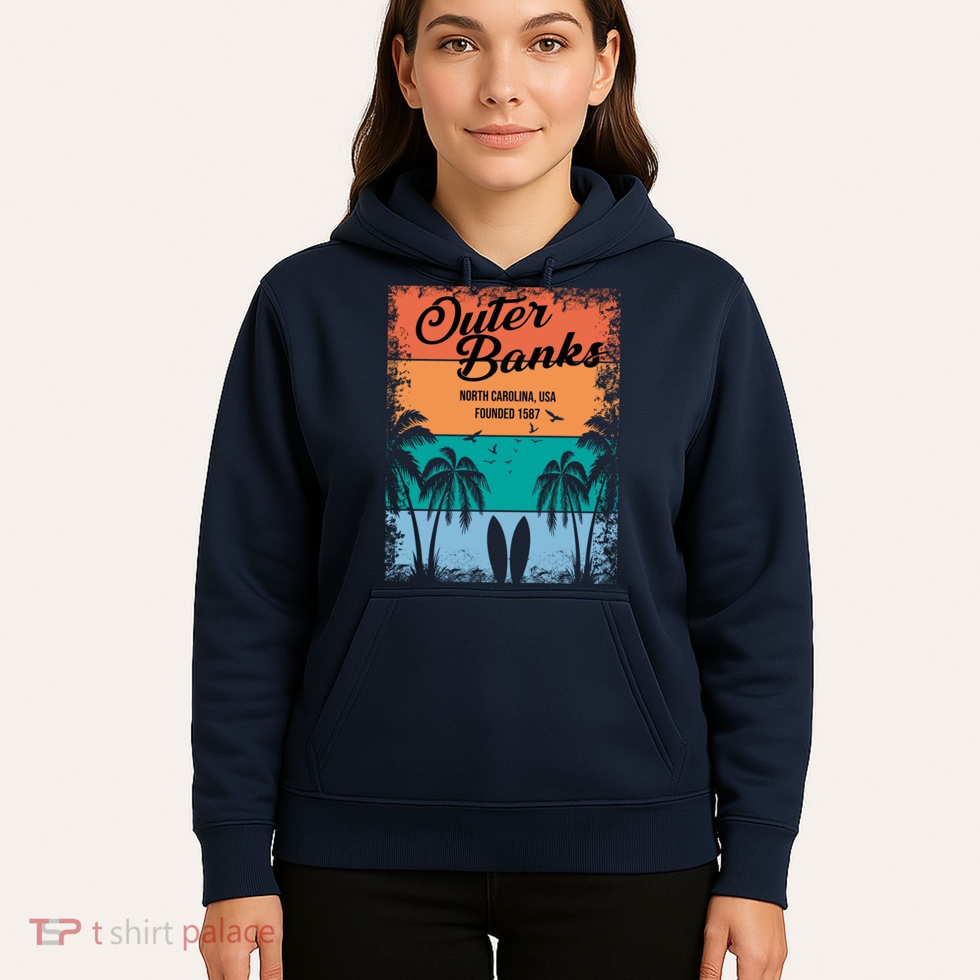 Outer Banks North Carolina USA Founded 1587 Hoodie
