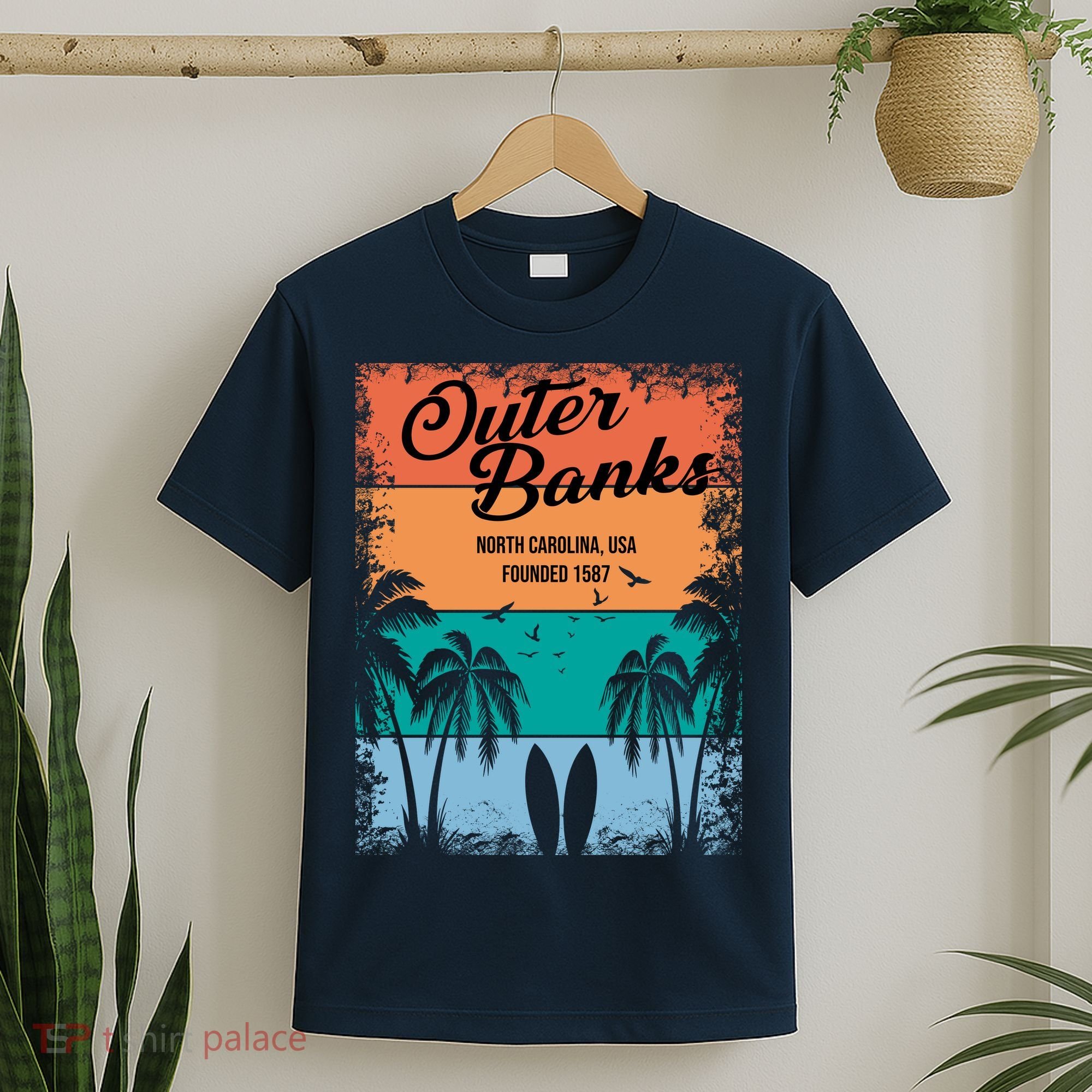 Outer Banks North Carolina USA Founded 1587 T-Shirt