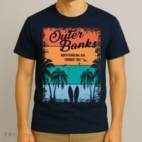 Outer Banks North Carolina USA Founded 1587 T-Shirt thumb 3