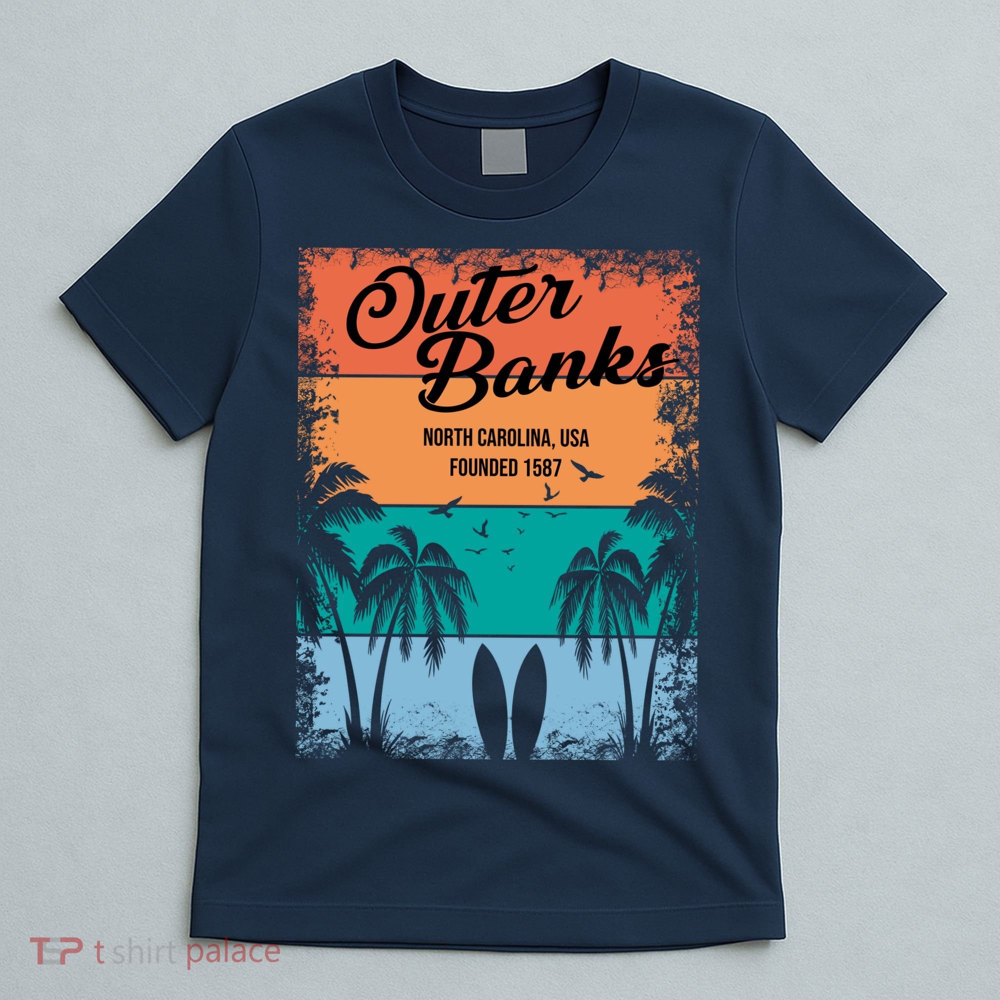 Outer Banks North Carolina USA Founded 1587 T-Shirt