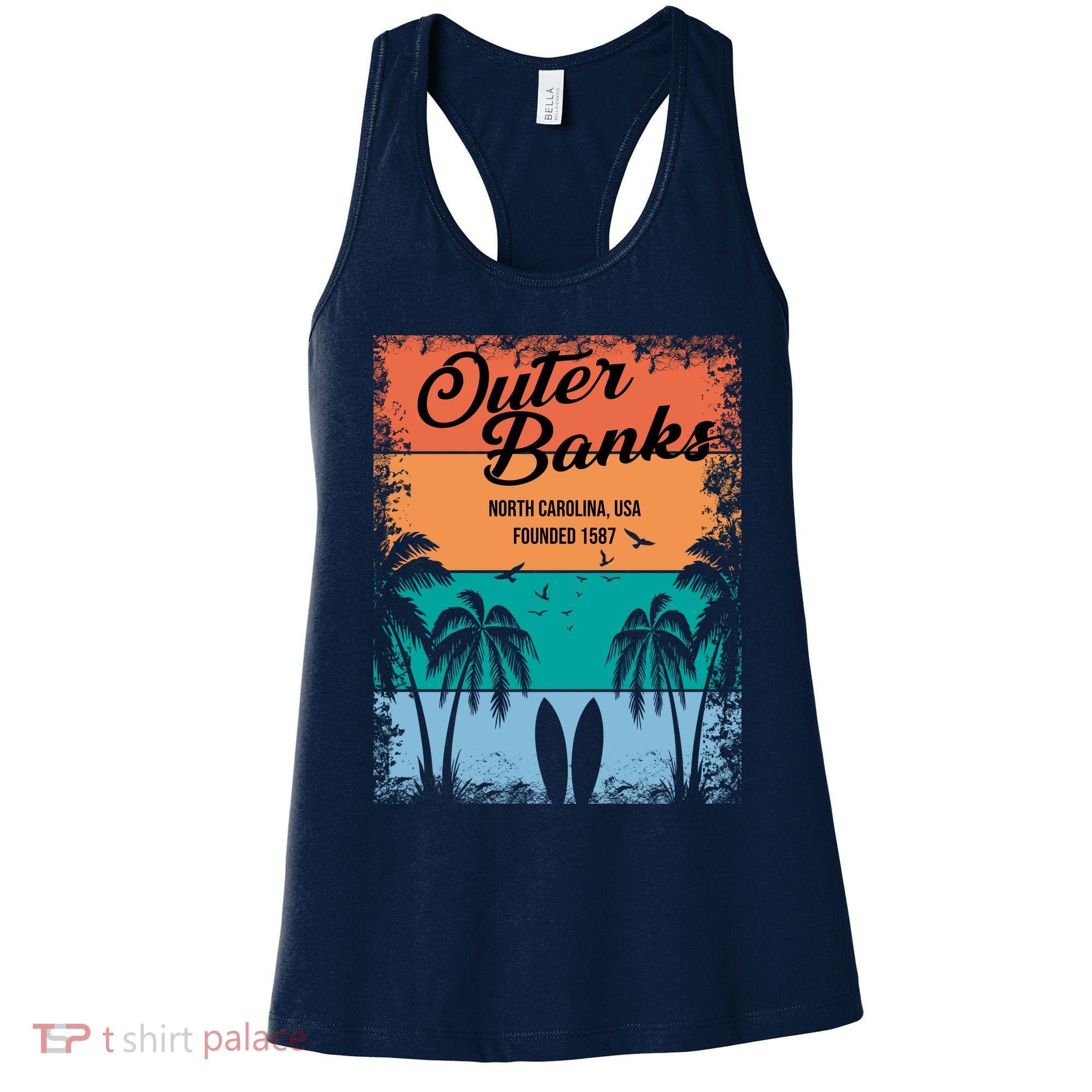 Outer Banks North Carolina USA Founded 1587 Women's Tank Top