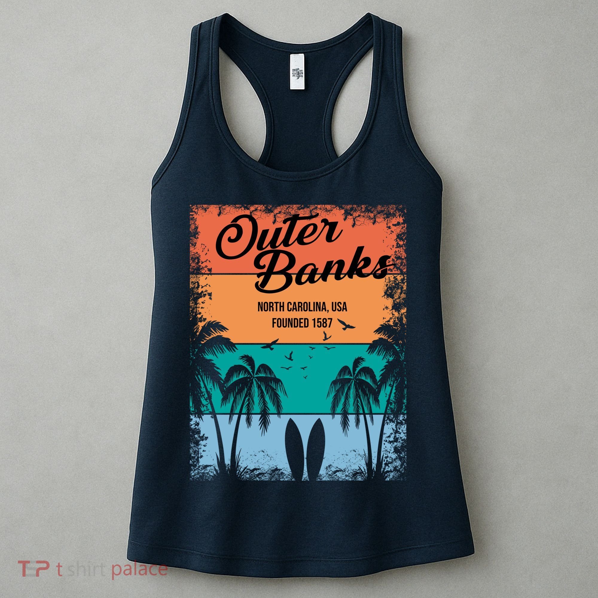 Outer Banks North Carolina USA Founded 1587 Women's Tank Top