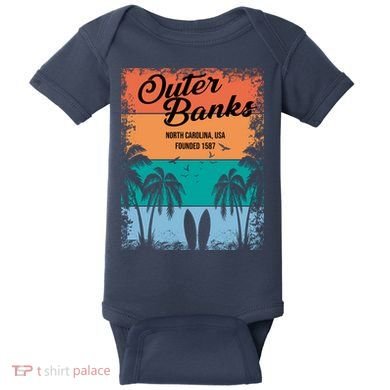 Outer Banks North Carolina USA Founded 1587 Baby Bodysuit