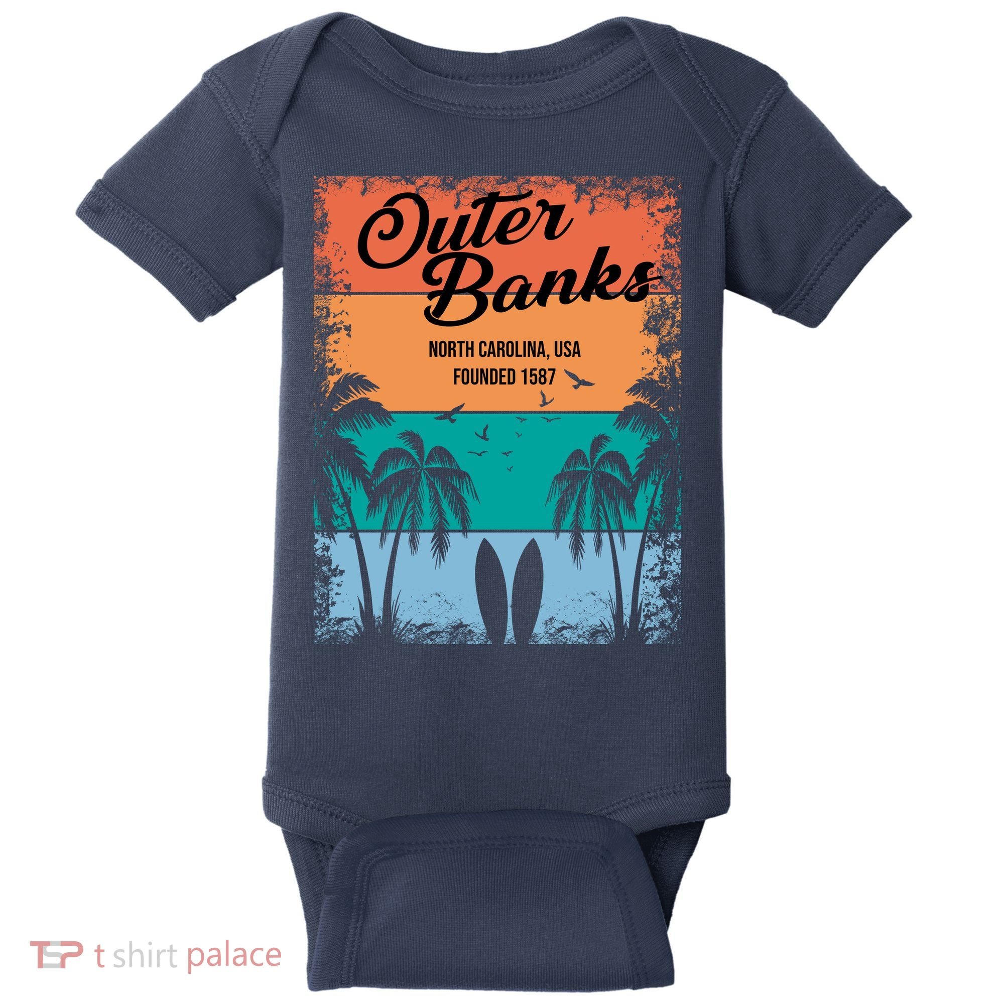 Outer Banks North Carolina USA Founded 1587 Baby Bodysuit