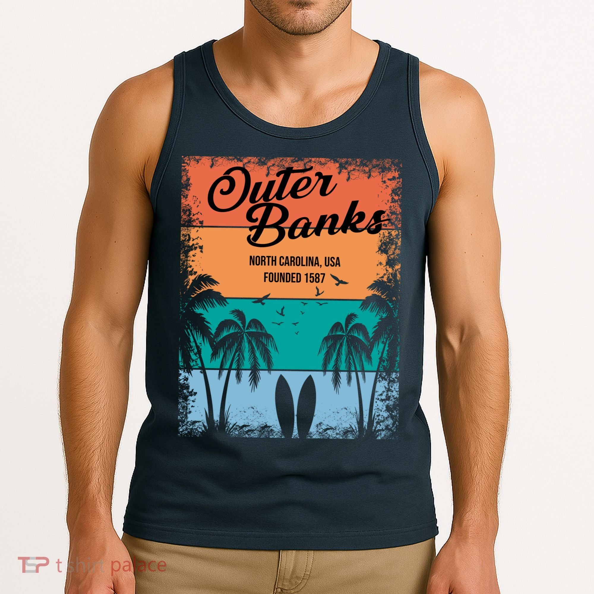 Outer Banks North Carolina USA Founded 1587 Tank Top
