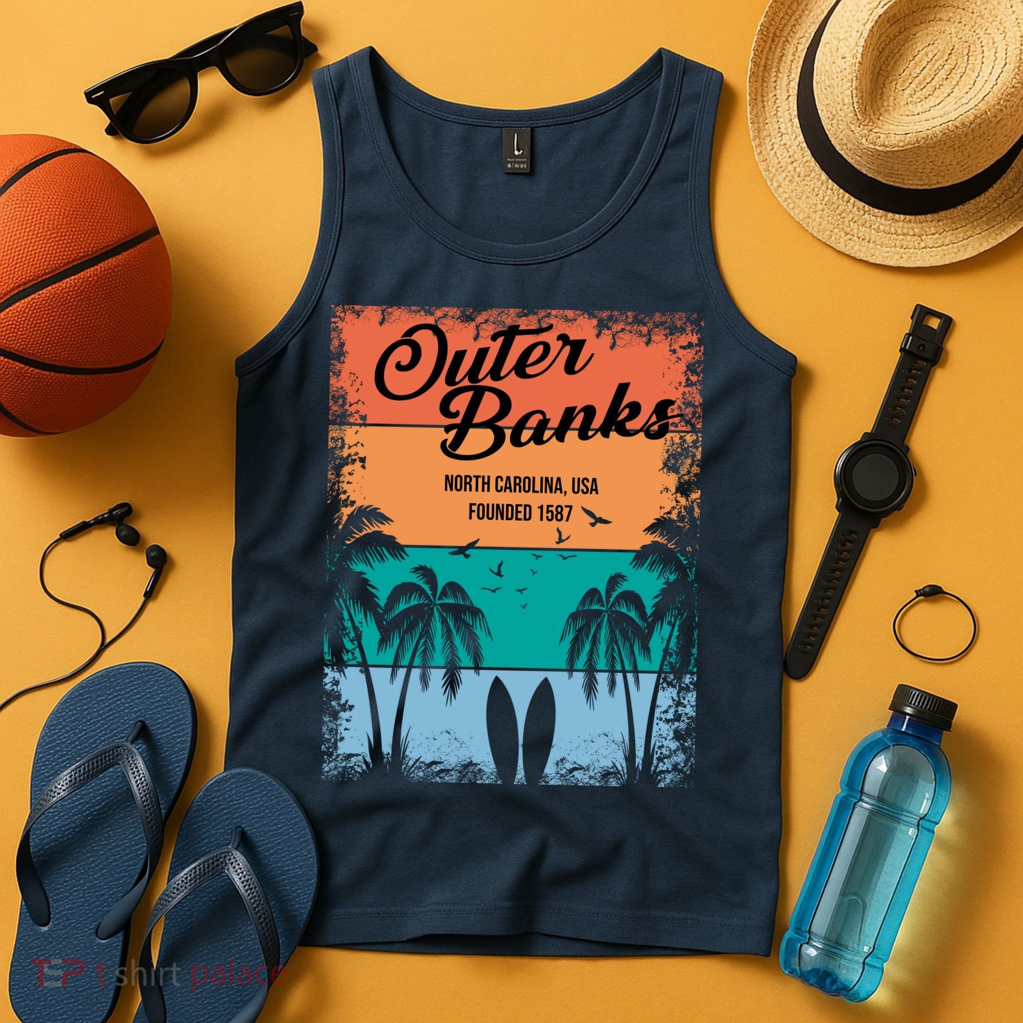 Outer Banks North Carolina USA Founded 1587 Tank Top