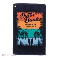 Outer Banks North Carolina USA Founded 1587 Golf Towel thumb 0