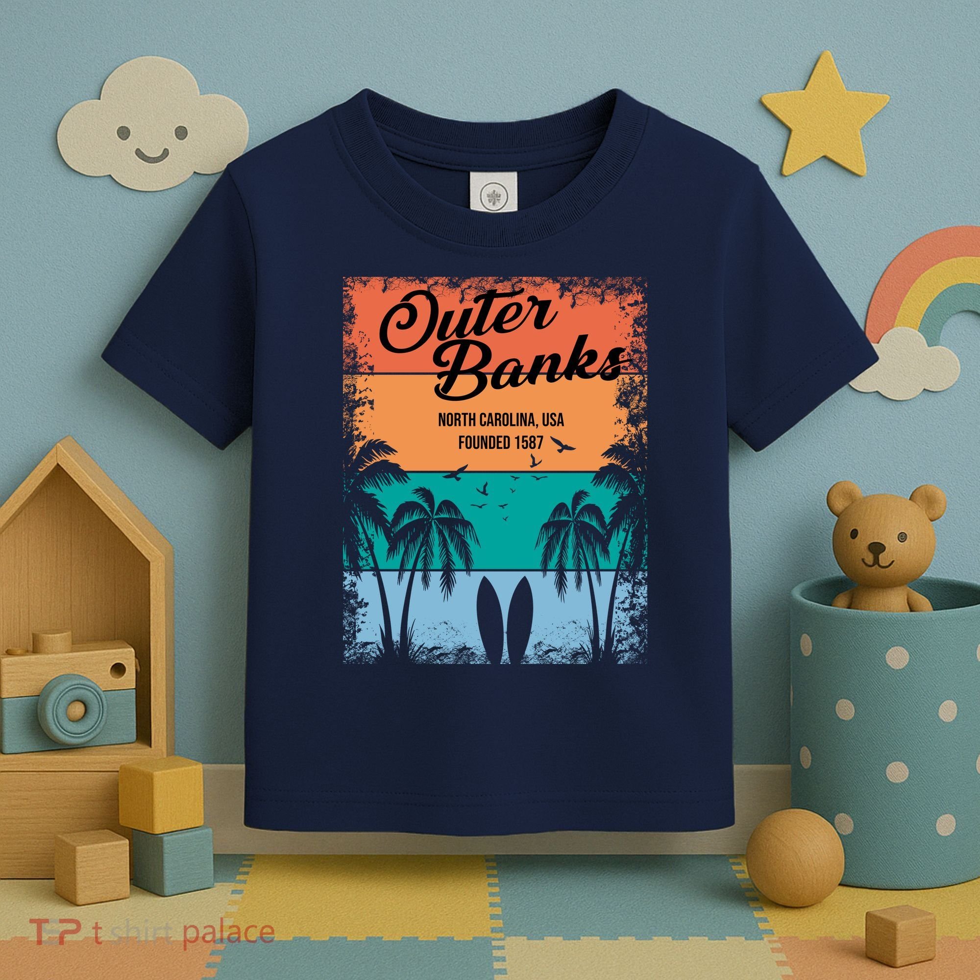 Outer Banks North Carolina USA Founded 1587 Toddler T-Shirt
