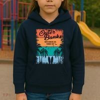 Outer Banks North Carolina USA Founded 1587 Kids Hoodie thumb 3