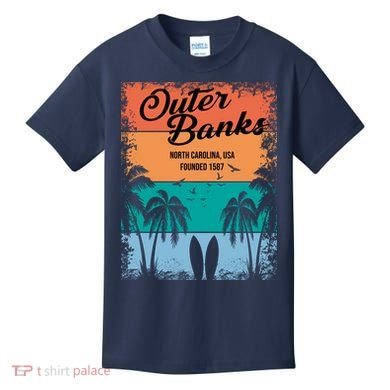 Outer Banks North Carolina USA Founded 1587 Kids T-Shirt