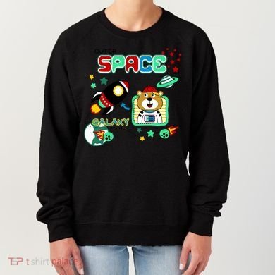 Outer Space Children's Illustration Women's Sweatshirt