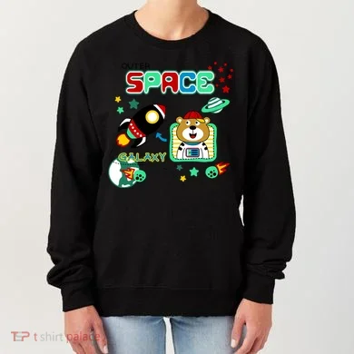 Outer Space Children's Illustration Women's Sweatshirt