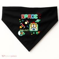 Outer Space Children's Illustration USA-Made Doggie Bandana thumb 0