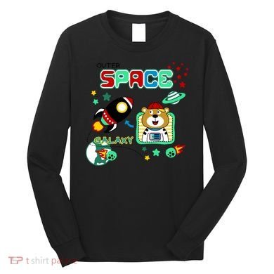 Outer Space Children's Illustration Long Sleeve Shirt