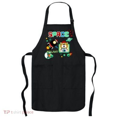 Outer Space Children's Illustration Apron