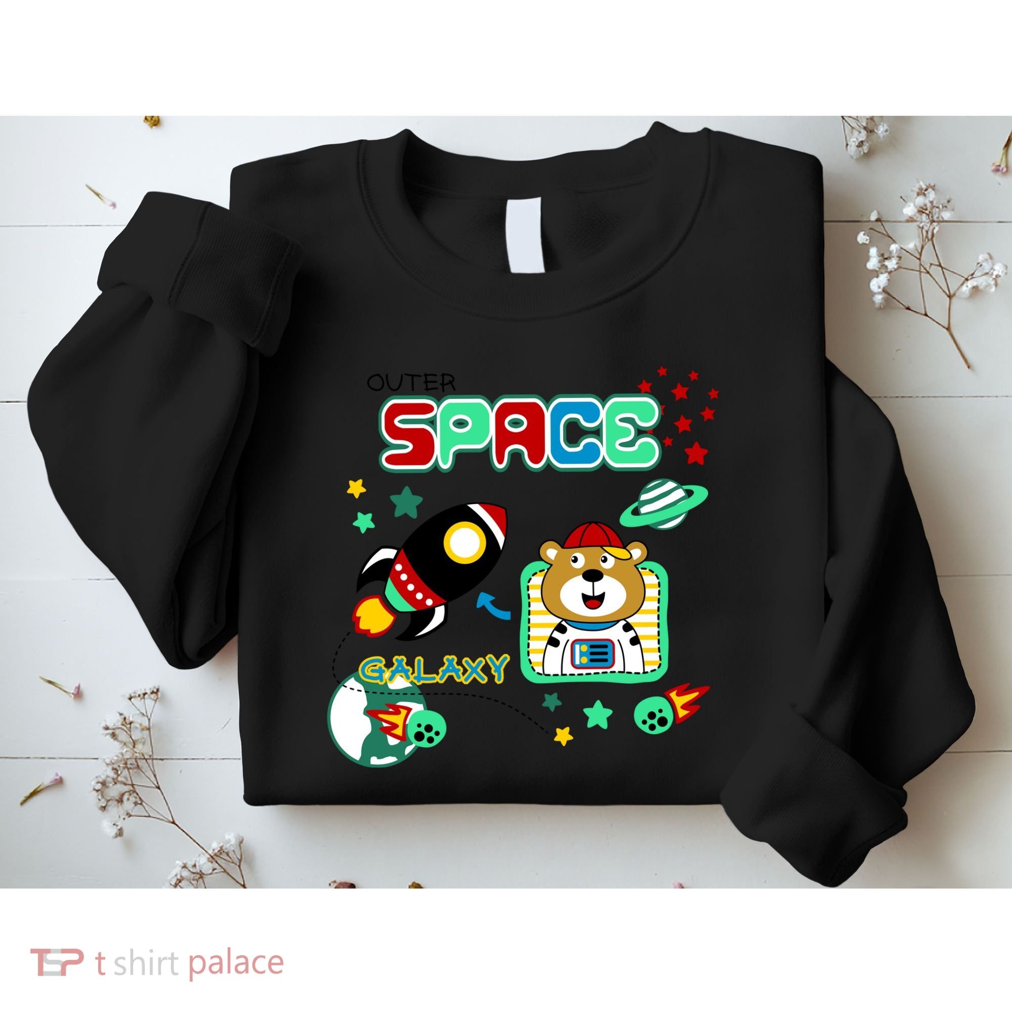 Outer Space Children's Illustration Sweatshirt