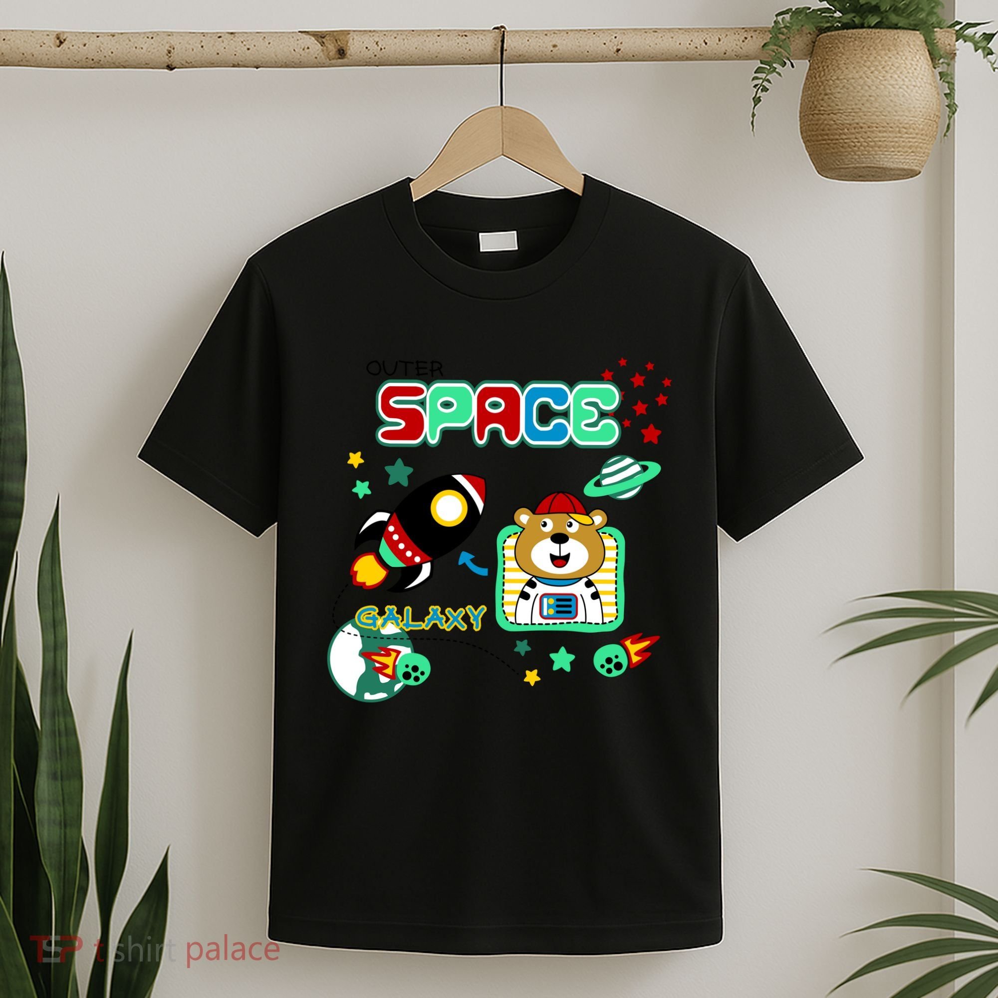 Outer Space Children's Illustration T-Shirt