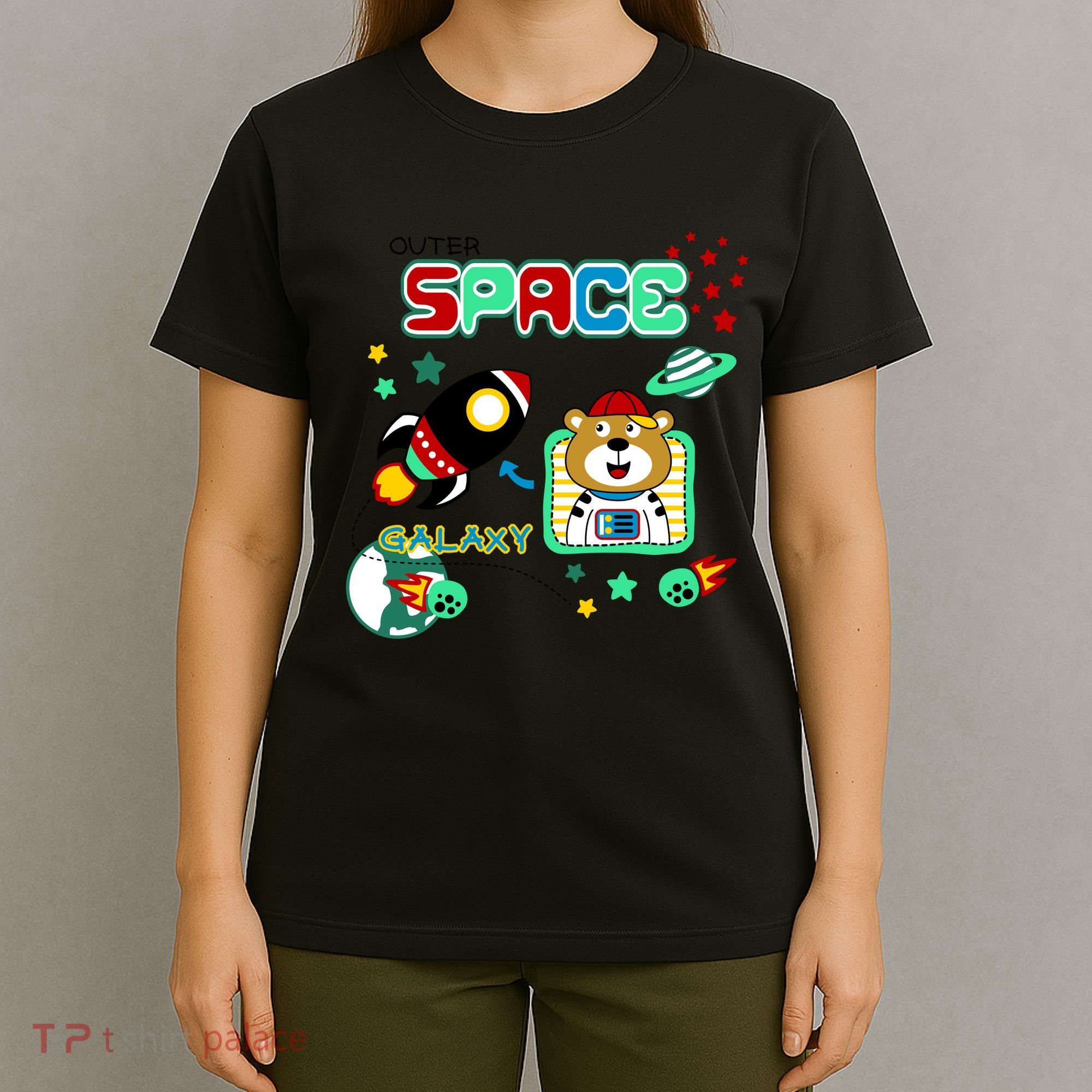 Outer Space Children's Illustration T-Shirt