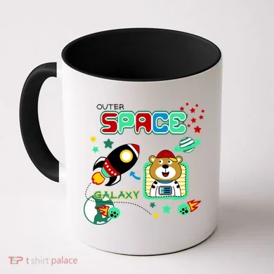 Outer Space Children's Illustration Coffee Mug