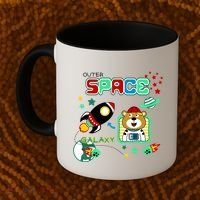 Outer Space Children's Illustration Coffee Mug thumb 2