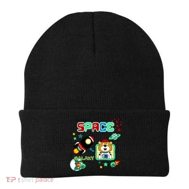 Outer Space Children's Illustration Beanie