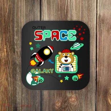 Outer Space Children's Illustration Coaster