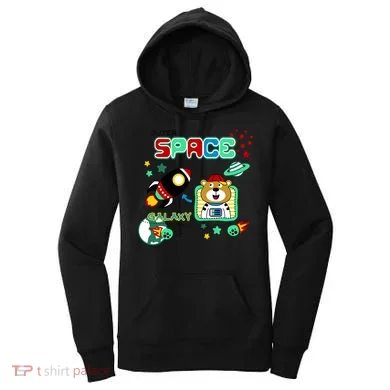 Outer Space Children's Illustration Women's Hoodie