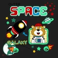 Outer Space Children's Illustration Tumbler thumb 3