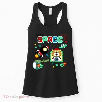 Outer Space Children's Illustration Women's Tank Top