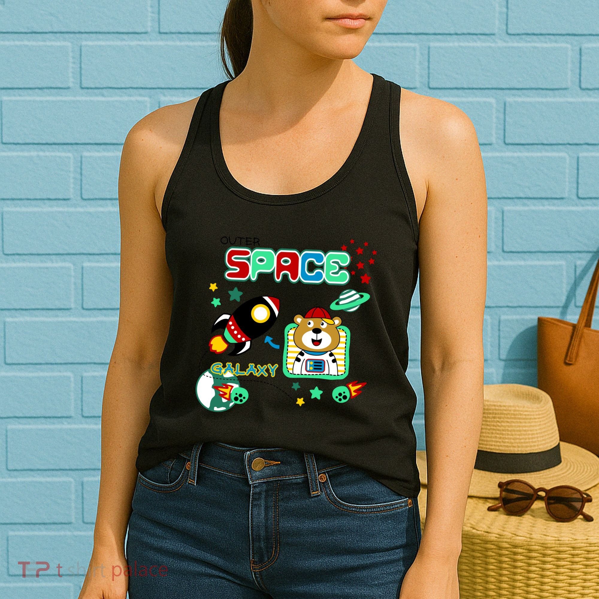 Outer Space Children's Illustration Women's Tank Top