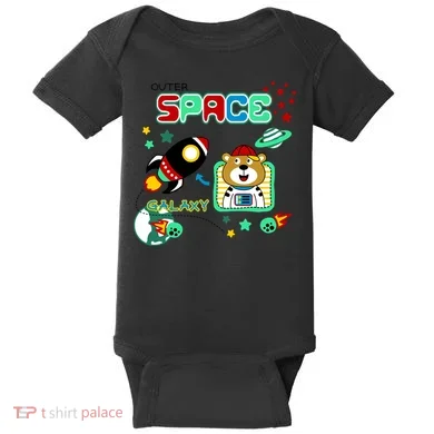 Outer Space Children's Illustration Baby Bodysuit