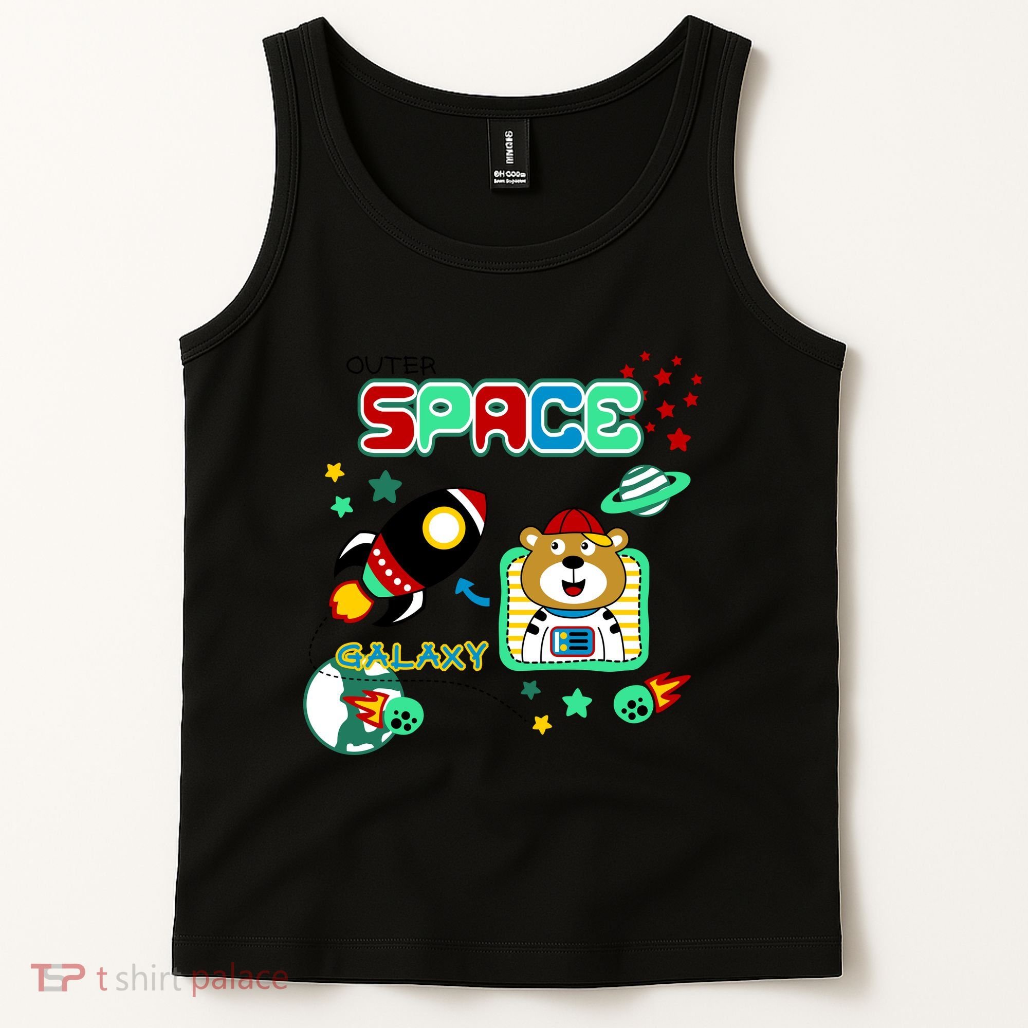 Outer Space Children's Illustration Tank Top