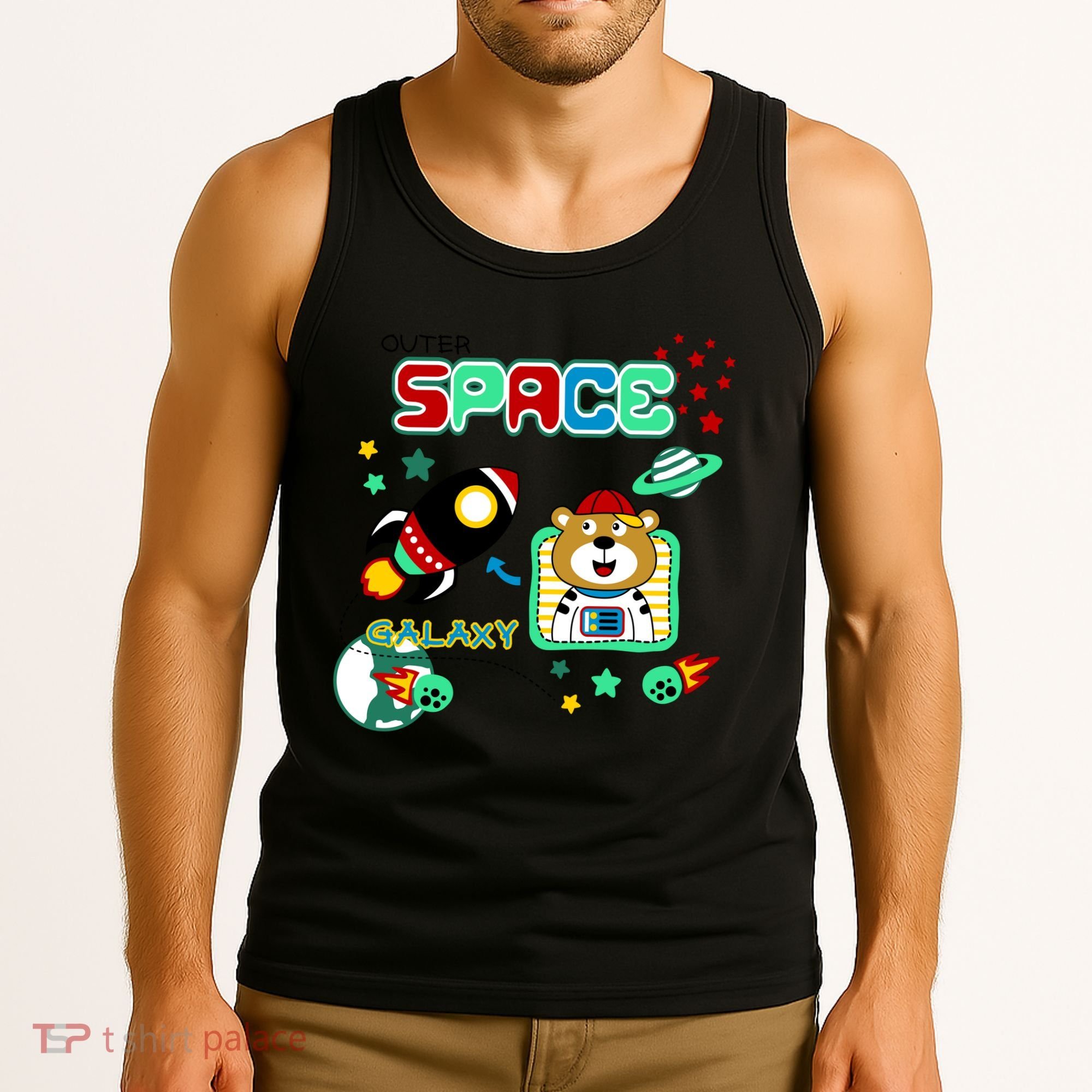 Outer Space Children's Illustration Tank Top