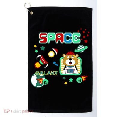 Outer Space Children's Illustration Golf Towel