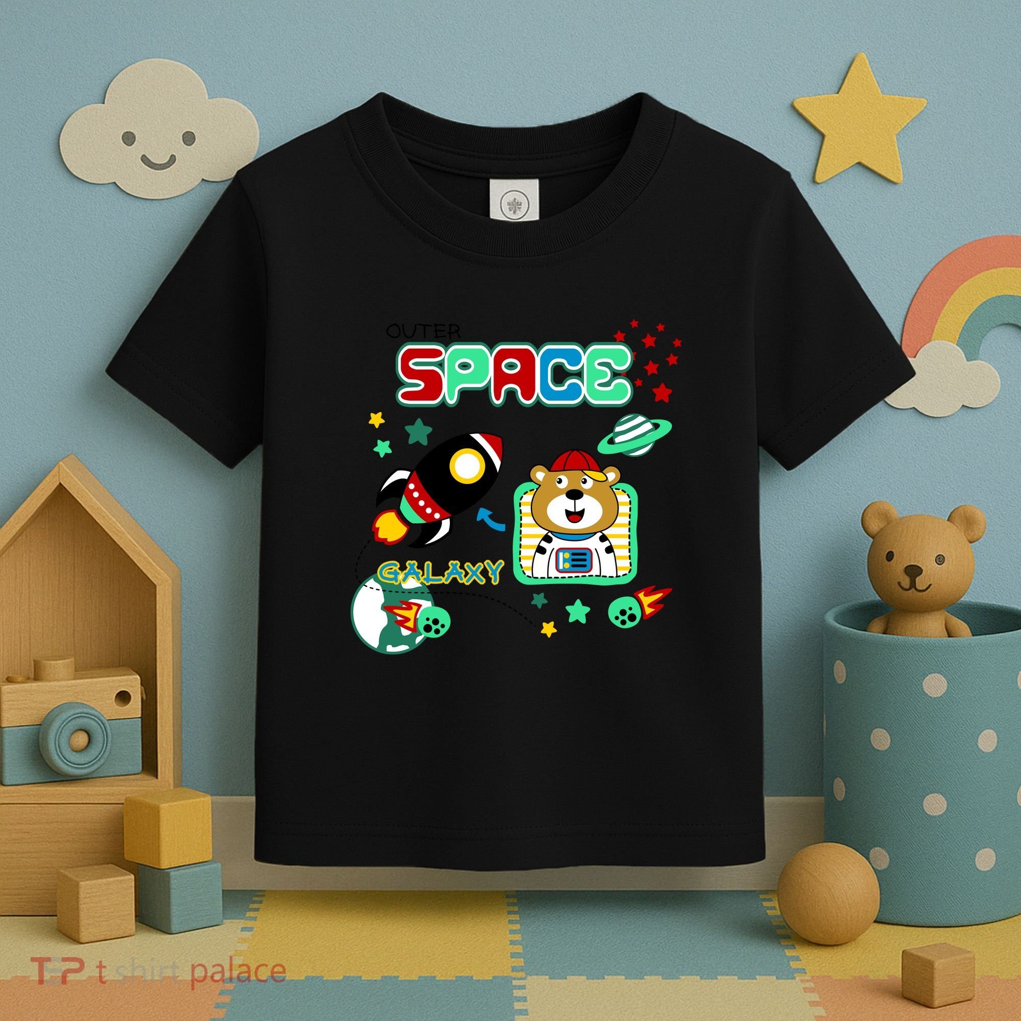 Outer Space Children's Illustration Toddler T-Shirt