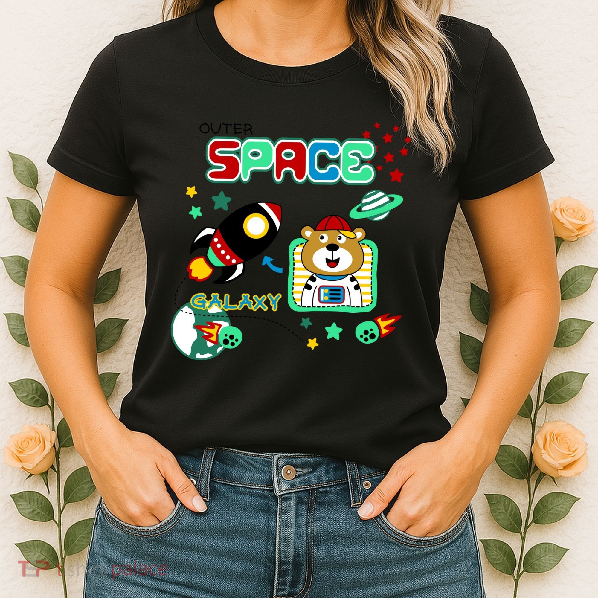 Outer Space Children's Illustration Women's T-Shirt