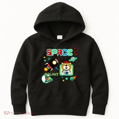 Outer Space Children's Illustration Kids Hoodie