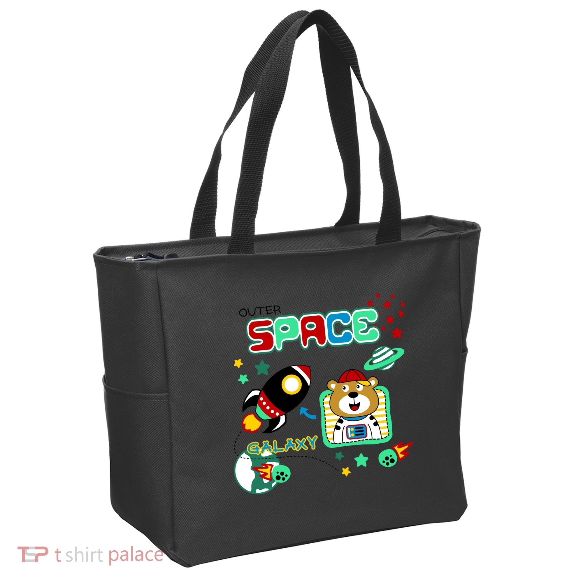 Outer Space Children's Illustration Tote Bag