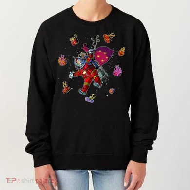 Outer Space Santa Christmas Astronaut  Women's Sweatshirt