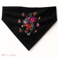 Outer Space Santa Christmas Astronaut  USA-Made Doggie Bandana thumb 0