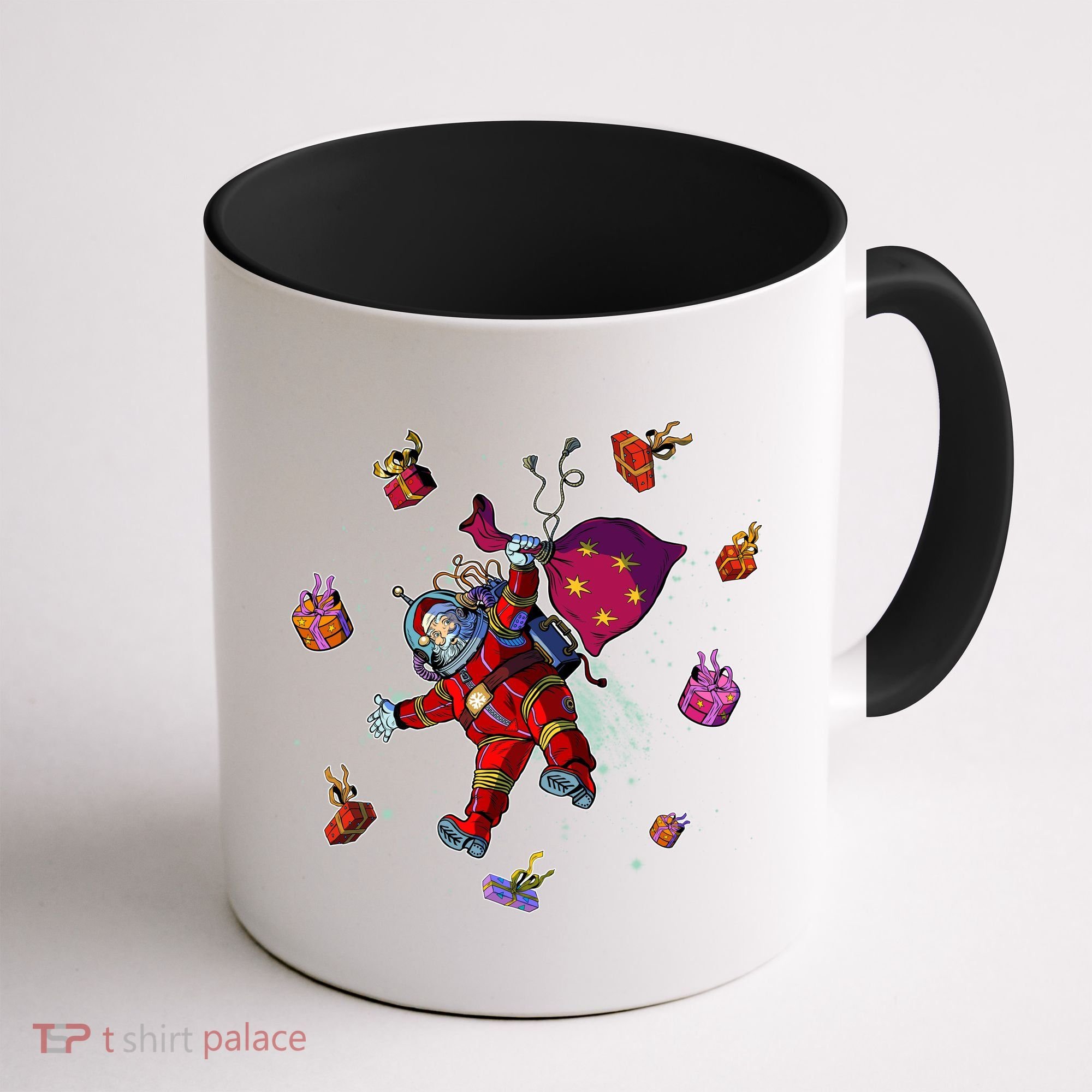 Outer Space Santa Christmas Astronaut  Coffee Mug