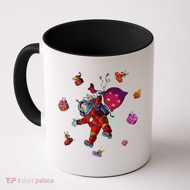 Outer Space Santa Christmas Astronaut  Coffee Mug