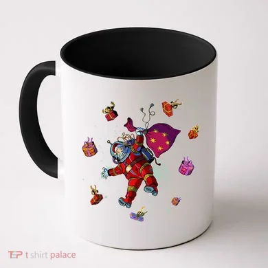 Outer Space Santa Christmas Astronaut  Coffee Mug