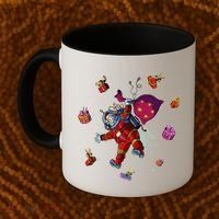 Outer Space Santa Christmas Astronaut  Coffee Mug thumb 2